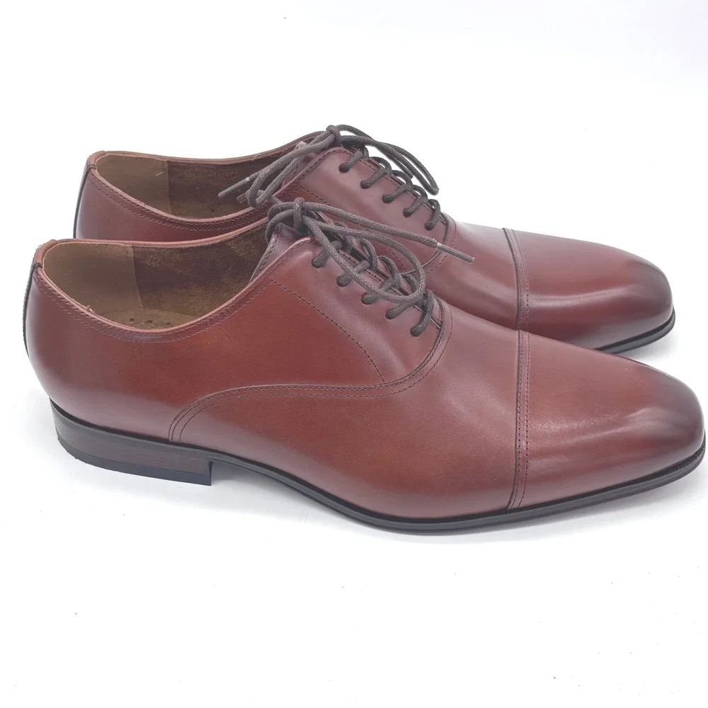 Florsheim Men's Size 12 Corbetta Cap Toe Cognac Leather Oxford shoes  11528-221